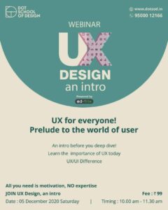 BANNER IMAGE OF INTRODUCTION TO UX DESIGN - WEBINAR