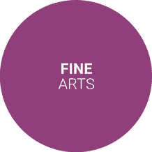 Icon with the words fine arts