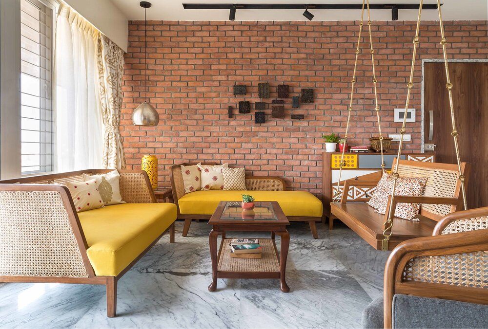 Elegant grey living room idea - living room interior design concept